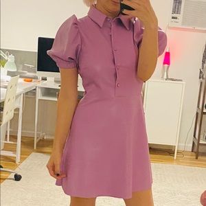 💜 Zara Faux Leather Dress, S 💜